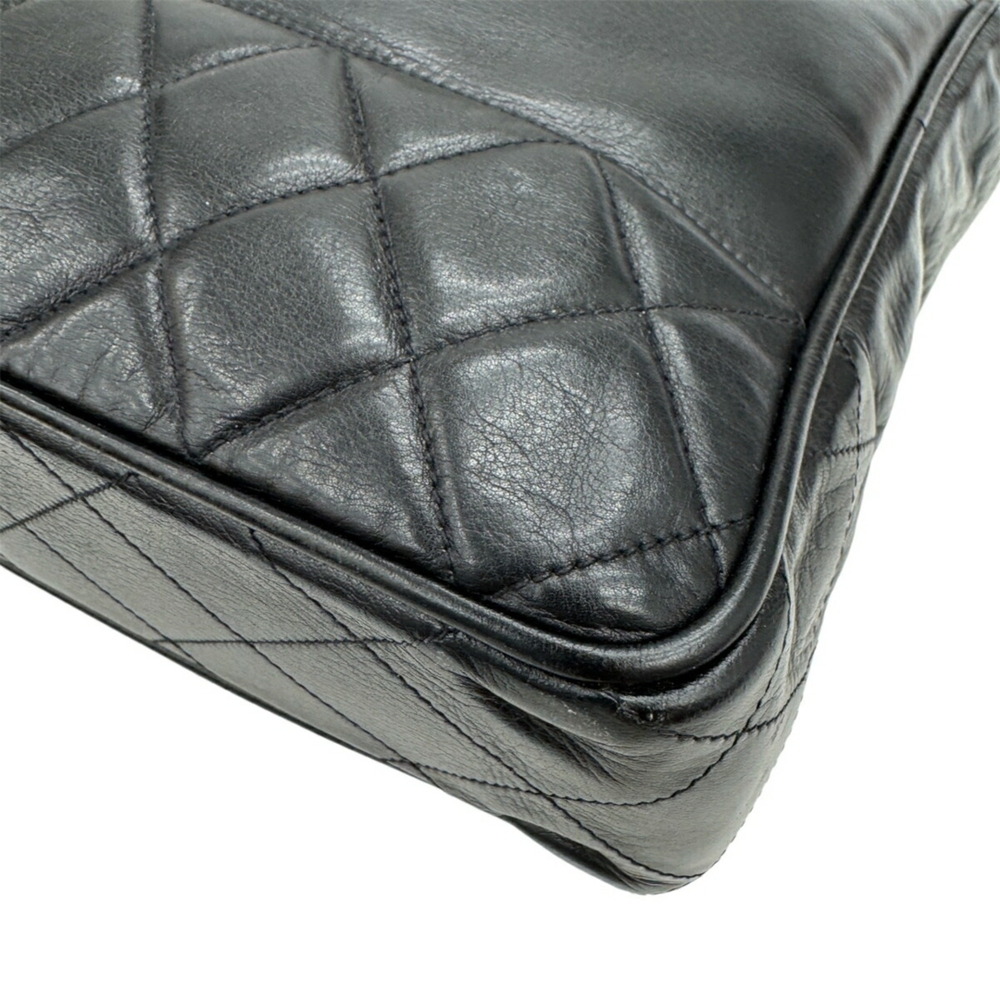 CHANEL Black Lambskin Leather Tote Bag - Picture 8 of 12